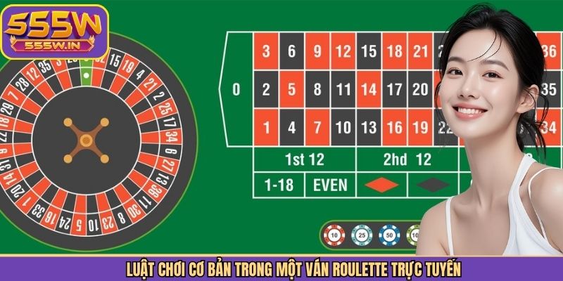 Luật chơi cơ bản trong một ván Roulette trực tuyến